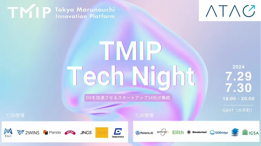 TMIP Tech Nightにてピッチ登壇